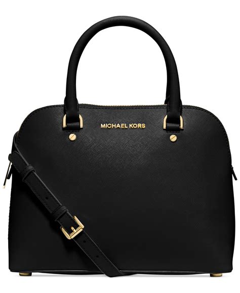 michael kors cindy satchel black|michael michael kors cindy medium dome satchel black.